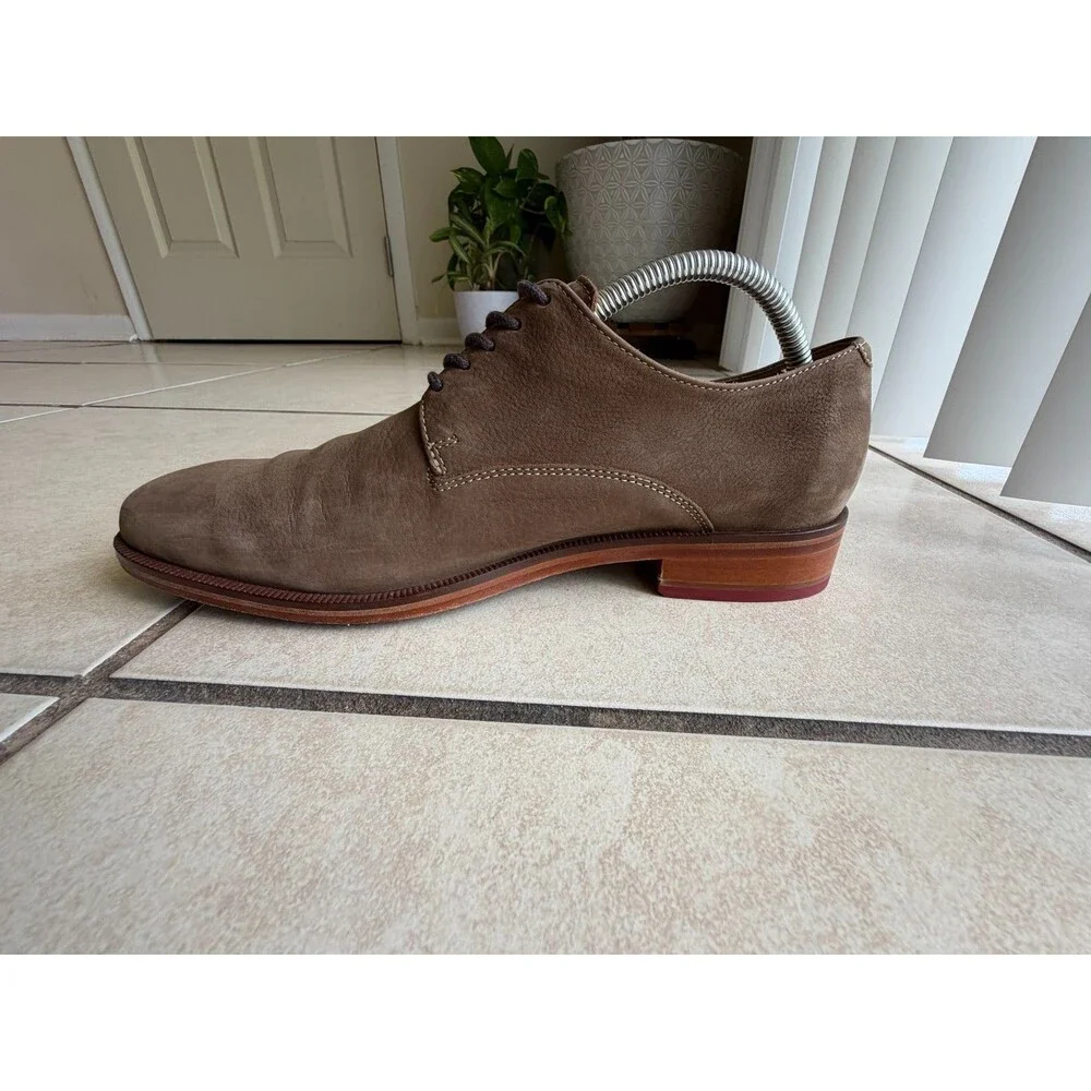 Cole Haan Colton Plain Toe Derby Oxfords Men's Size 9 M Brown Suede C12421
